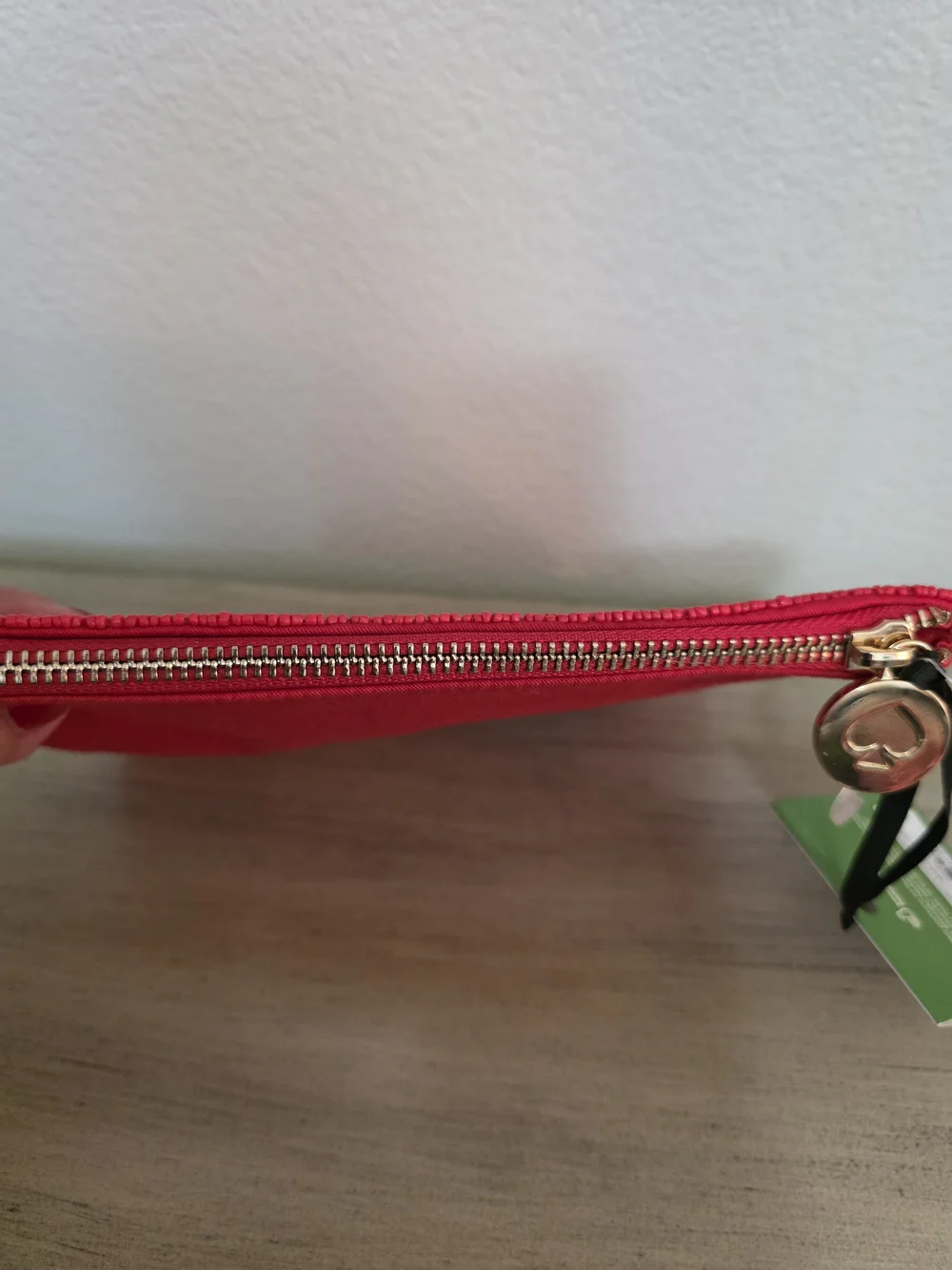 kate spade red beaded 'Going to Target' pouch
